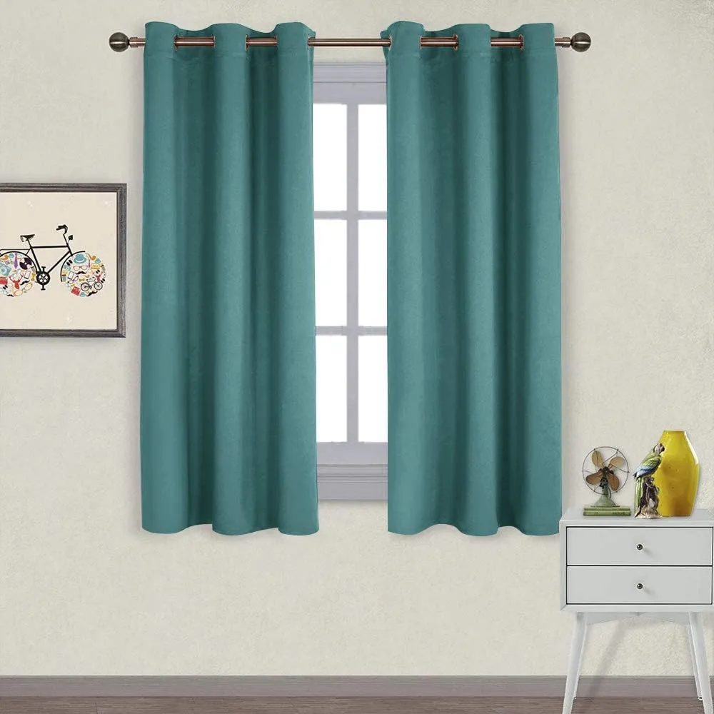 Light Blocking Curtain Soft Fabric 1 Pair