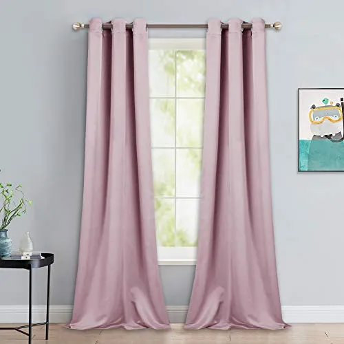 Light Blocking Curtain Soft Fabric 1 Pair