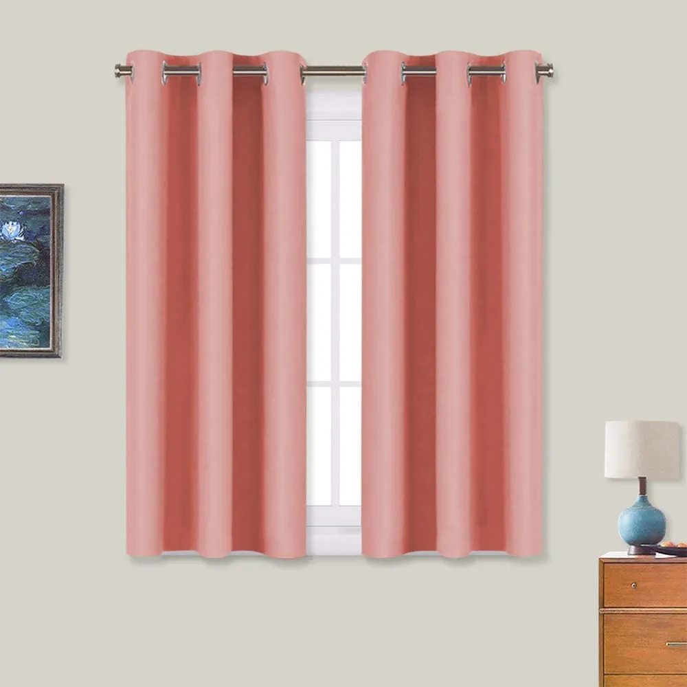 Light Blocking Curtain Soft Fabric 1 Pair