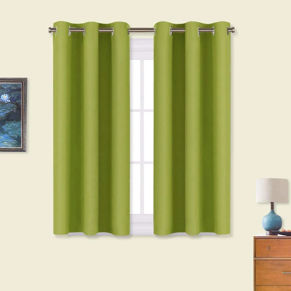 Light Blocking Curtain Soft Fabric 1 Pair