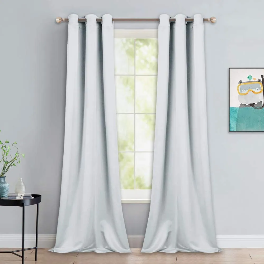 Light Blocking Curtain Soft Fabric 1 Pair