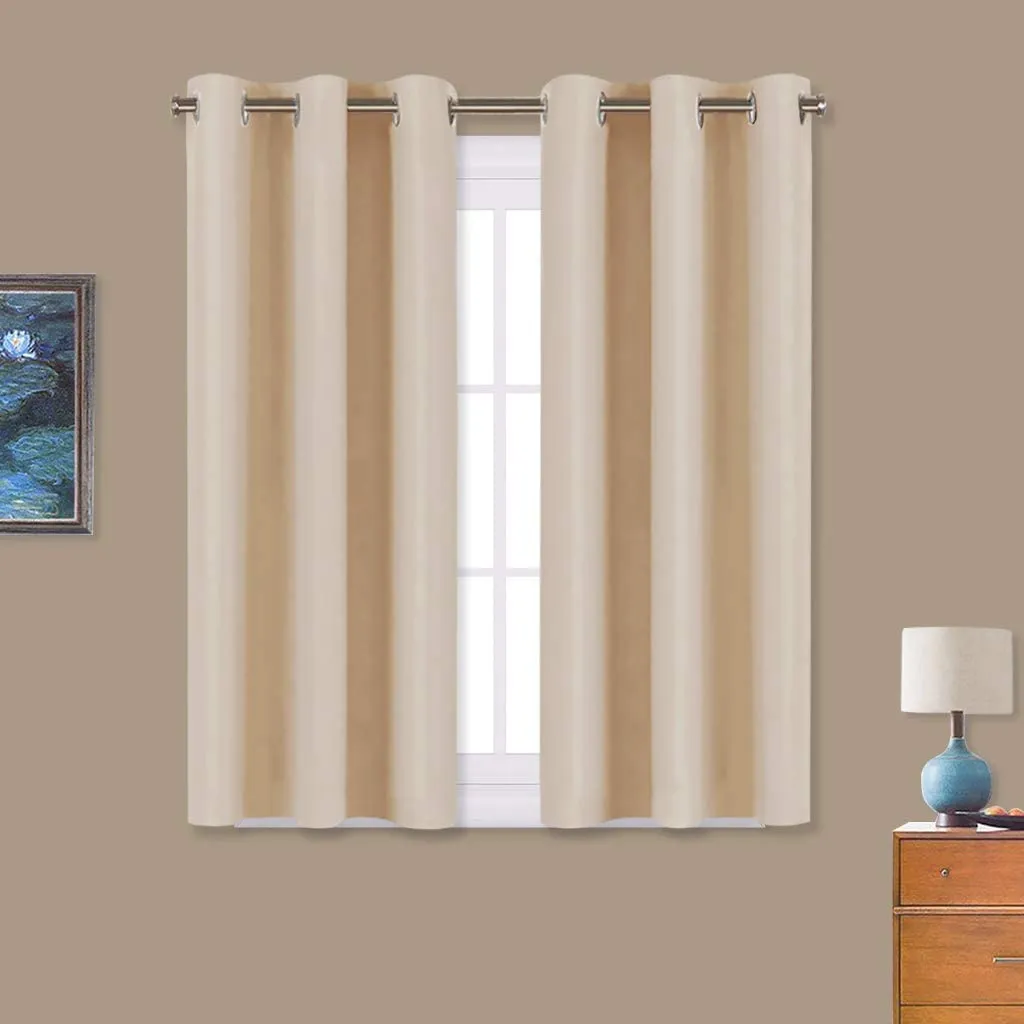 Light Blocking Curtain Soft Fabric 1 Pair