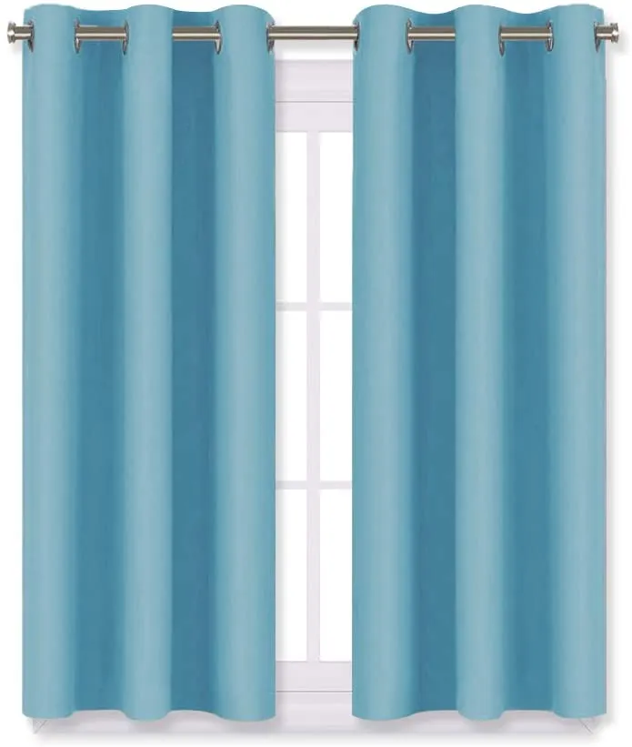 Light Blocking Curtain Soft Fabric 1 Pair