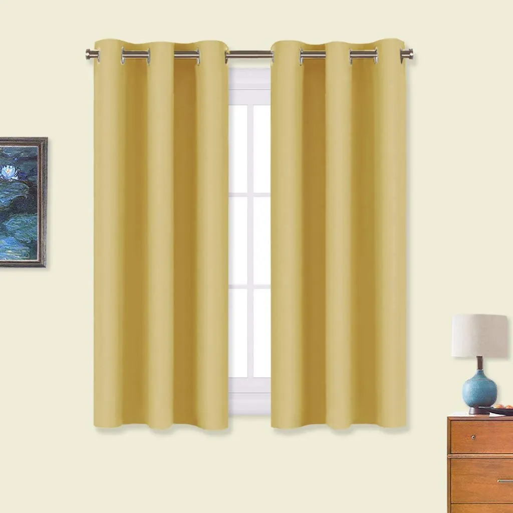 Light Blocking Curtain Soft Fabric 1 Pair