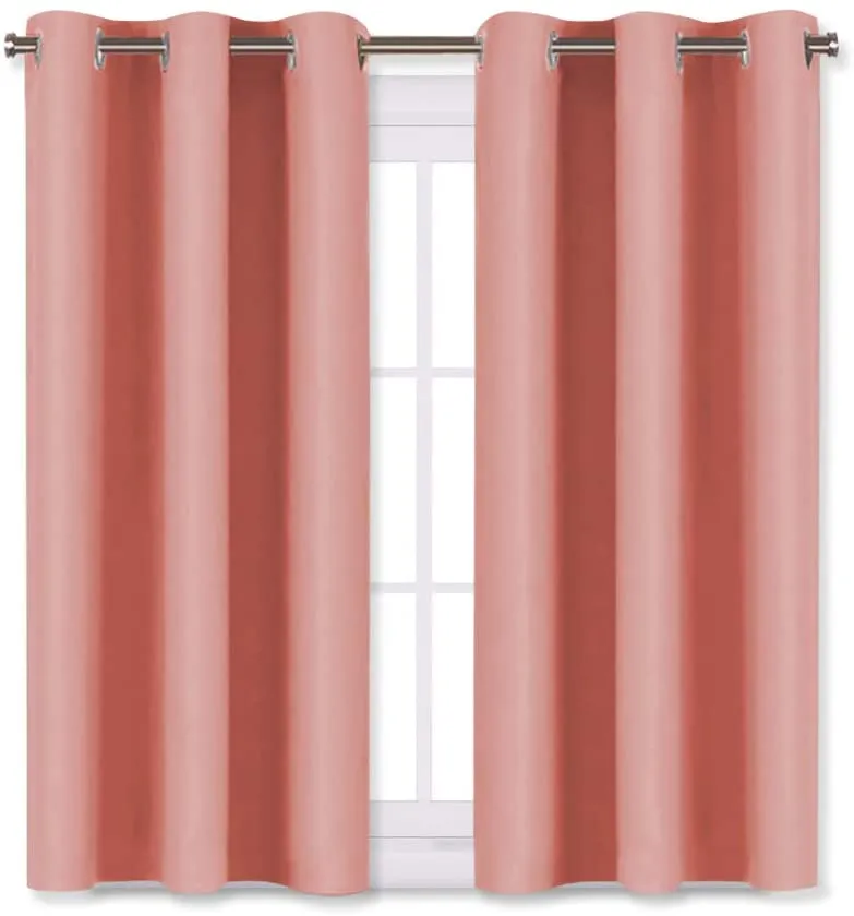 Light Blocking Curtain Soft Fabric 1 Pair