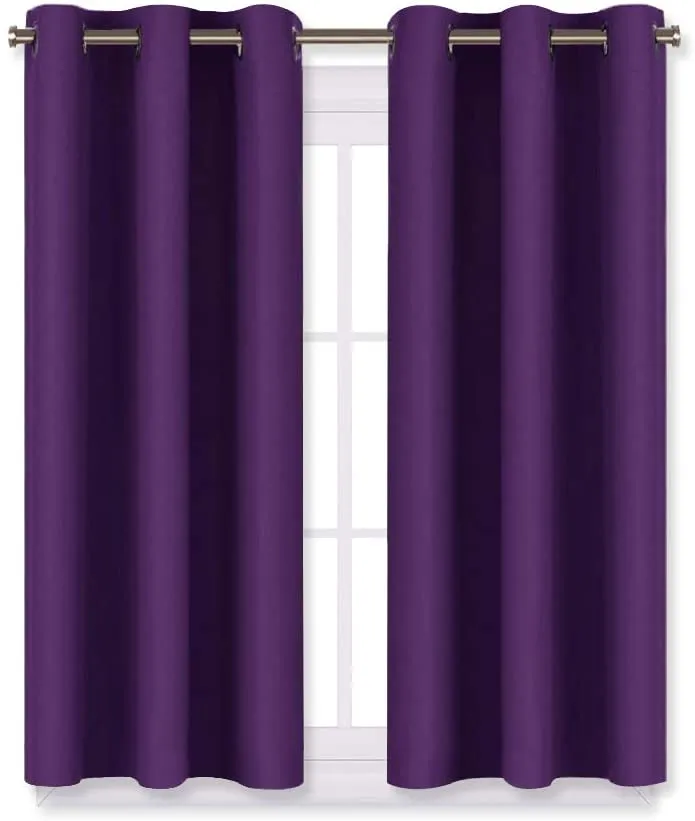 Light Blocking Curtain Soft Fabric 1 Pair