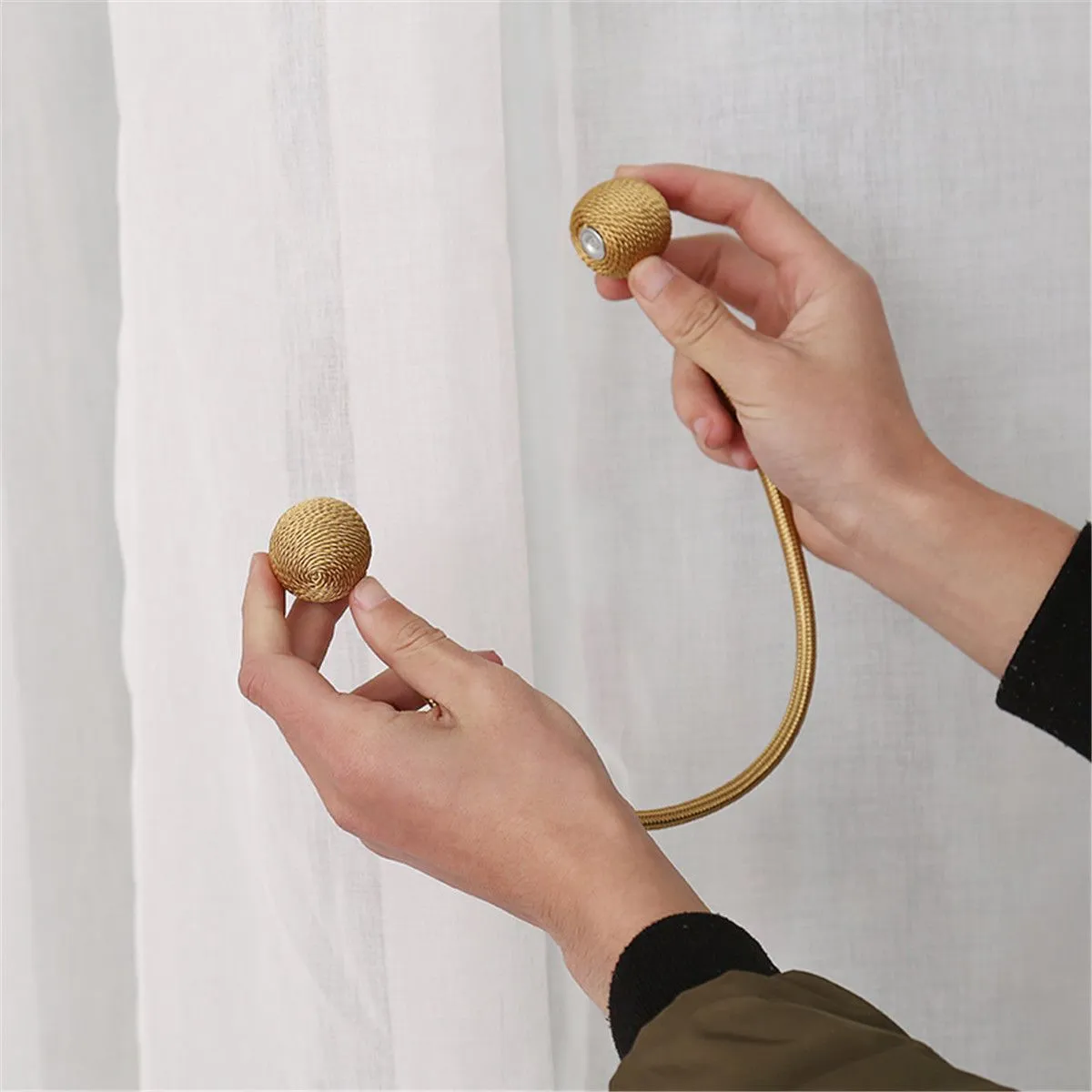 Magnetic Curtain Tieback Set