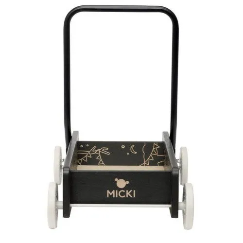 MICKI Premium - Wooden Adjustable Walker Black