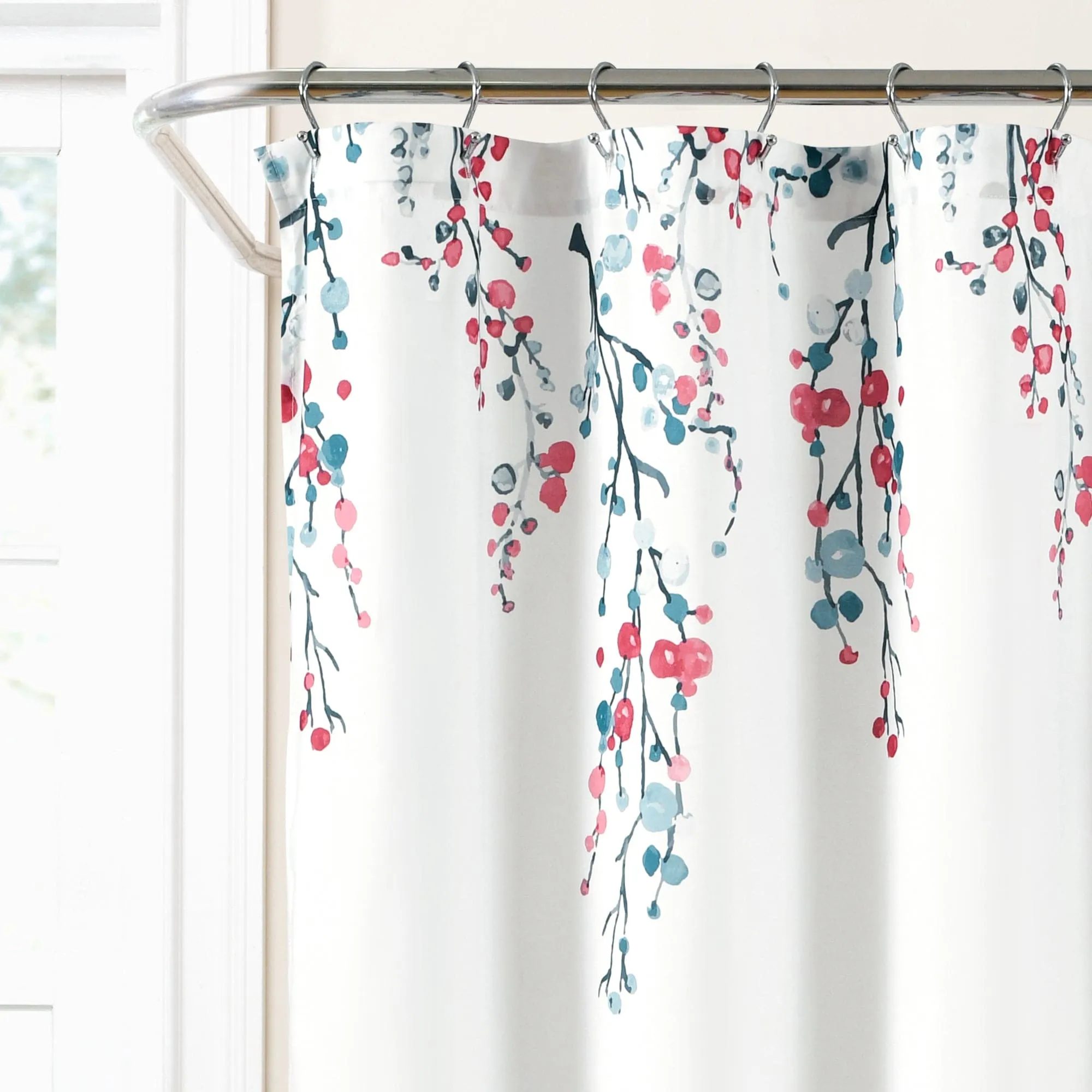 Mirabelle Watercolor Floral Shower Curtain