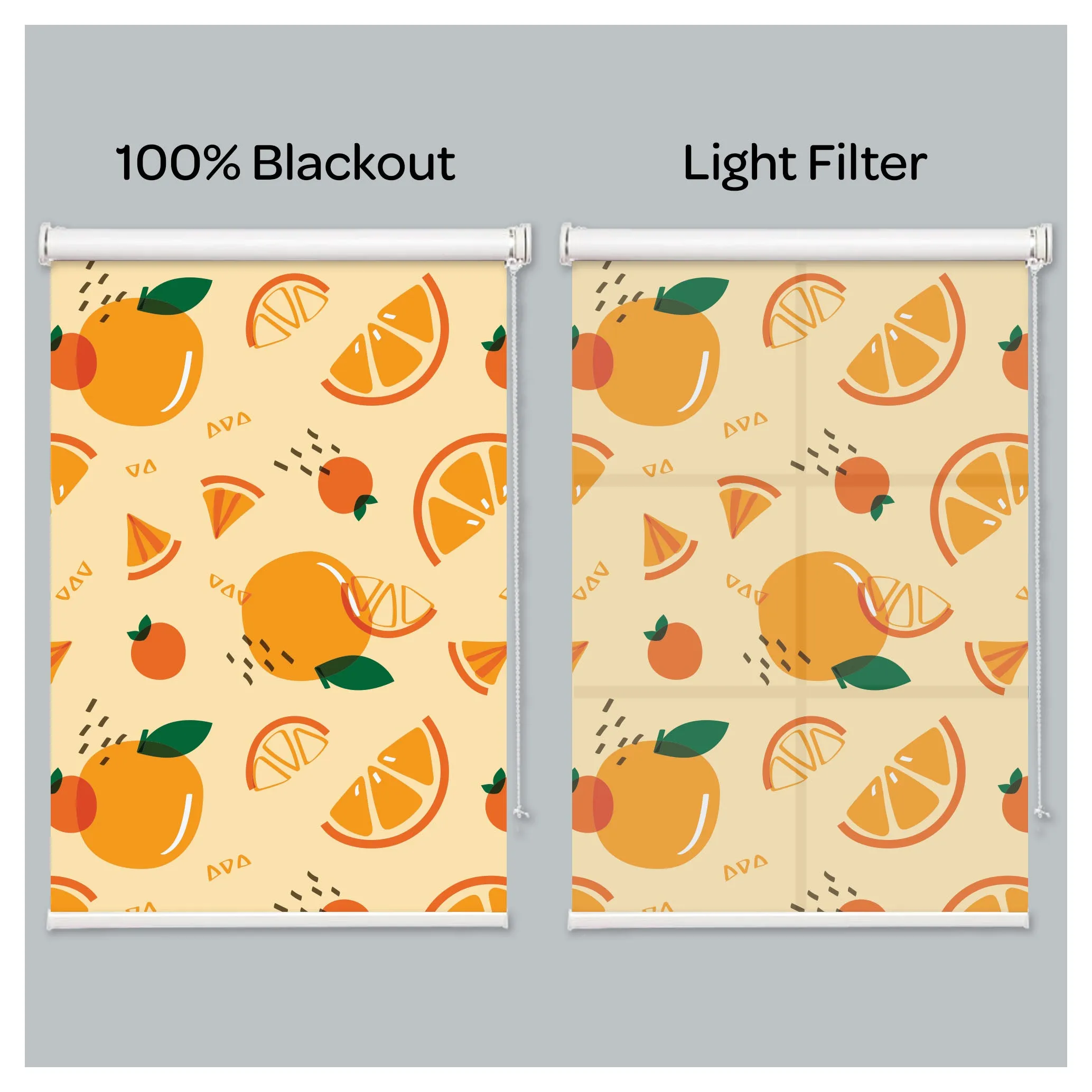 Orange Citrus Fruits Window Roller Shade