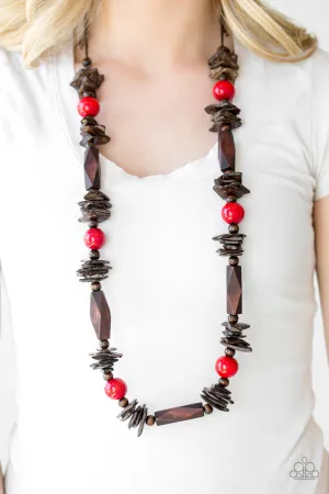 Paparazzi Necklace ~ Cozumel Coast - Red