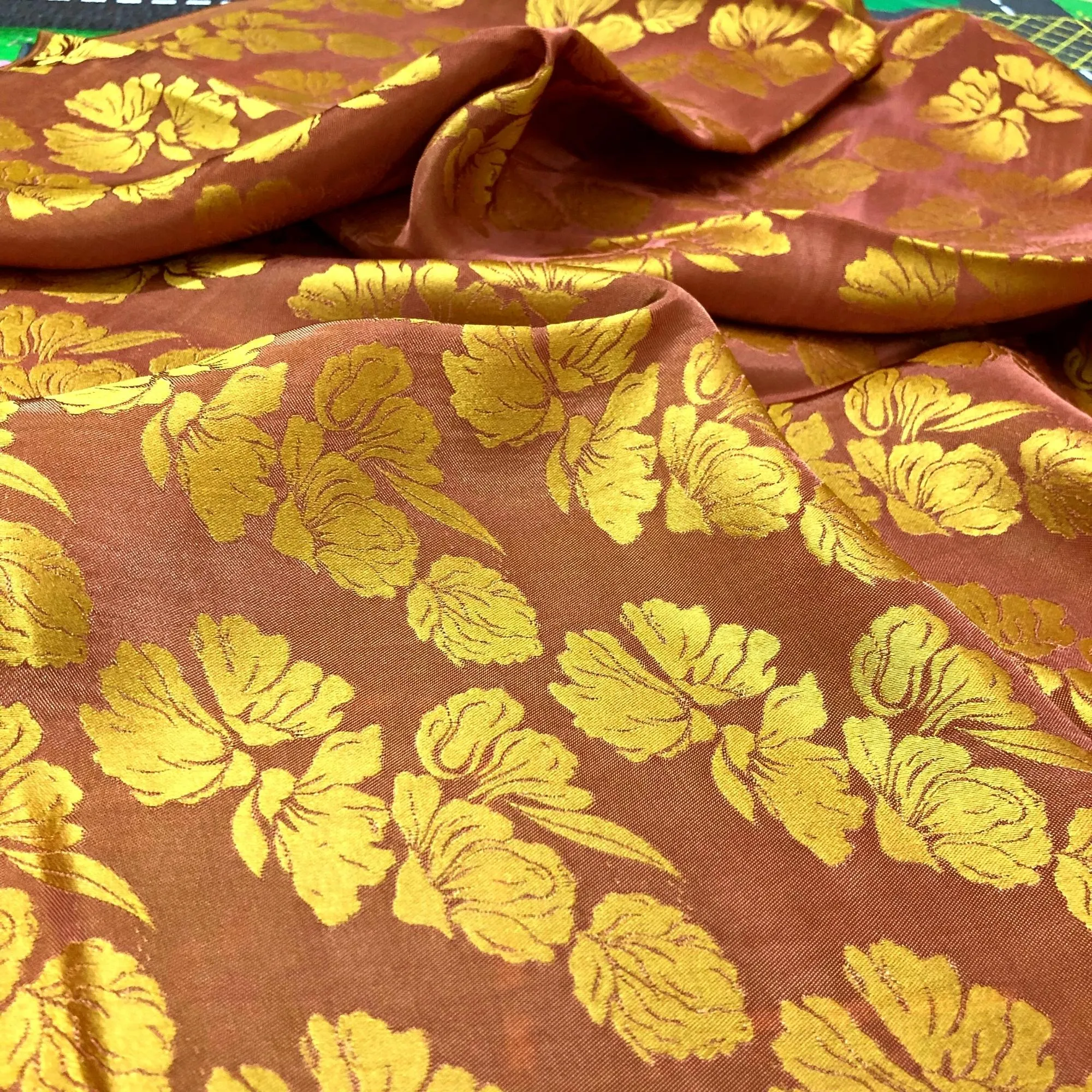 PURE MULBERRY SILK fabric by the yard - Handmade fabric – Dress making – Silk for sewing - Gift for women - Floral silk