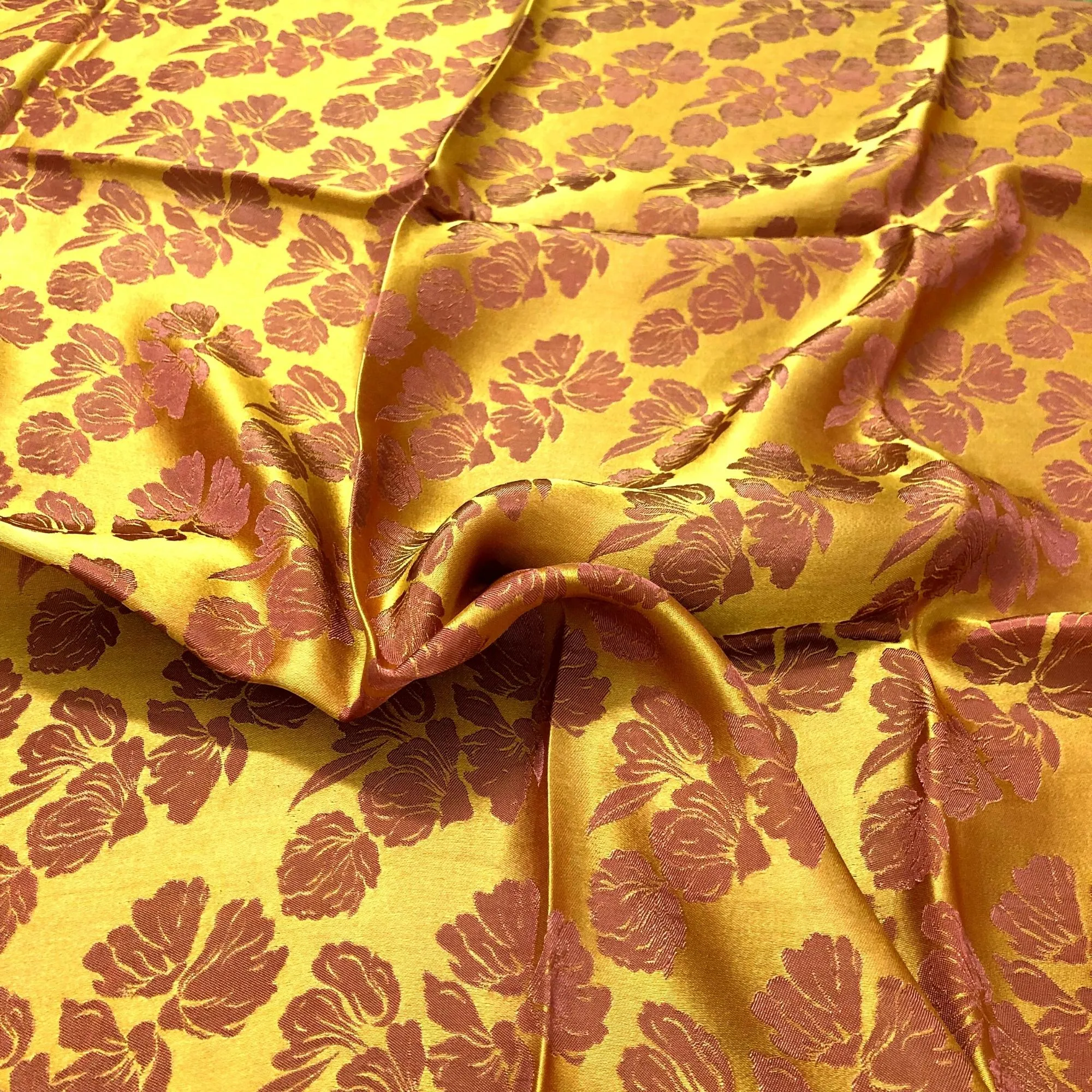 PURE MULBERRY SILK fabric by the yard - Handmade fabric – Dress making – Silk for sewing - Gift for women - Floral silk