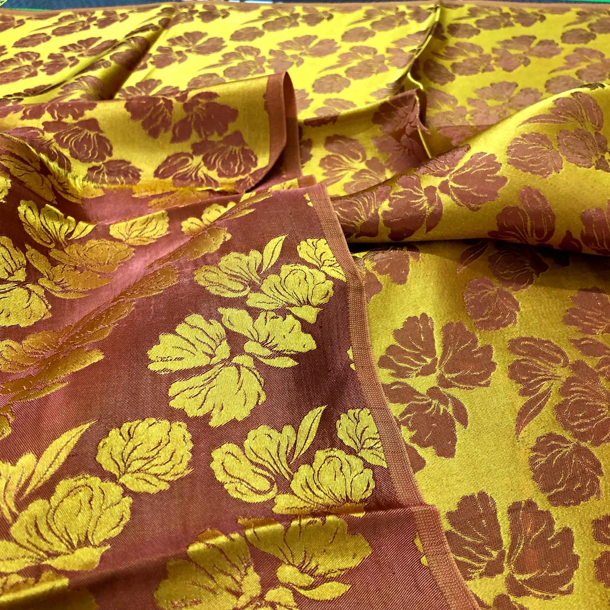 PURE MULBERRY SILK fabric by the yard - Handmade fabric – Dress making – Silk for sewing - Gift for women - Floral silk