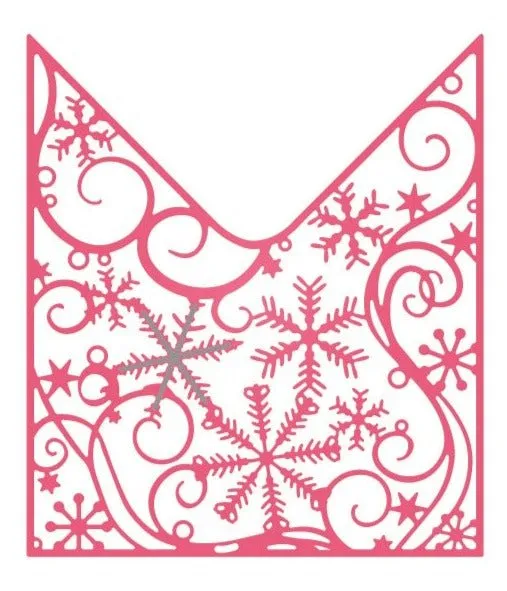 "Cascading Snowflakes" Forever Flowerz Panel Die Set