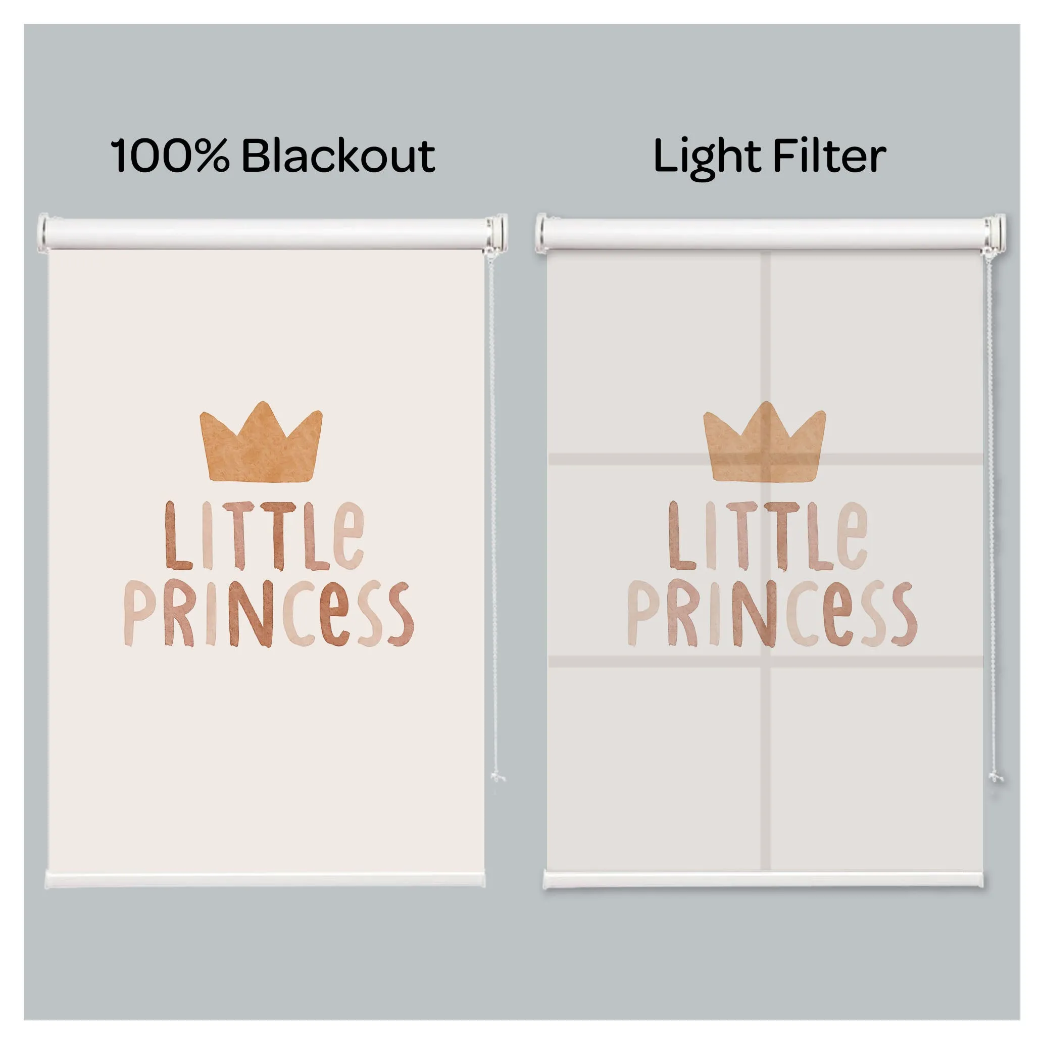 "LITTLE PRINCESS" Boho Vibes Window Roller Shade