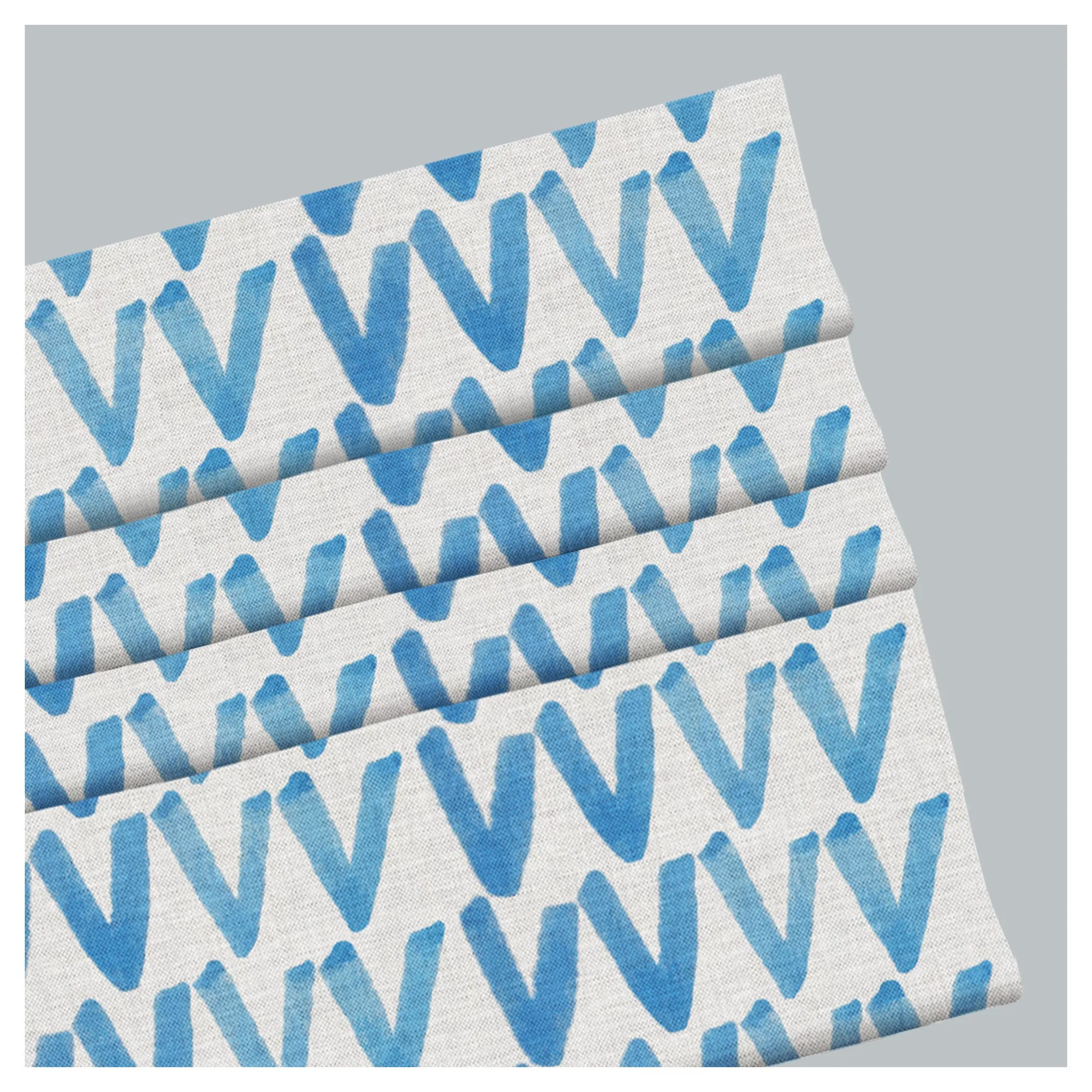 "V" Watercolor Pattern Print Window Roman Shade