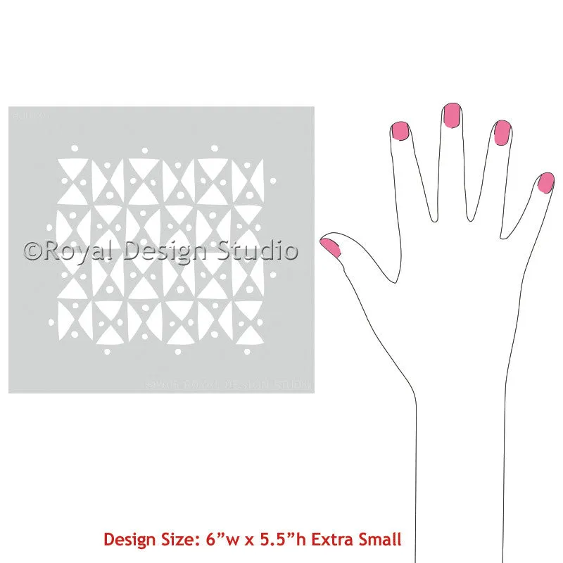 Raphia Graphic African Craft Stencil