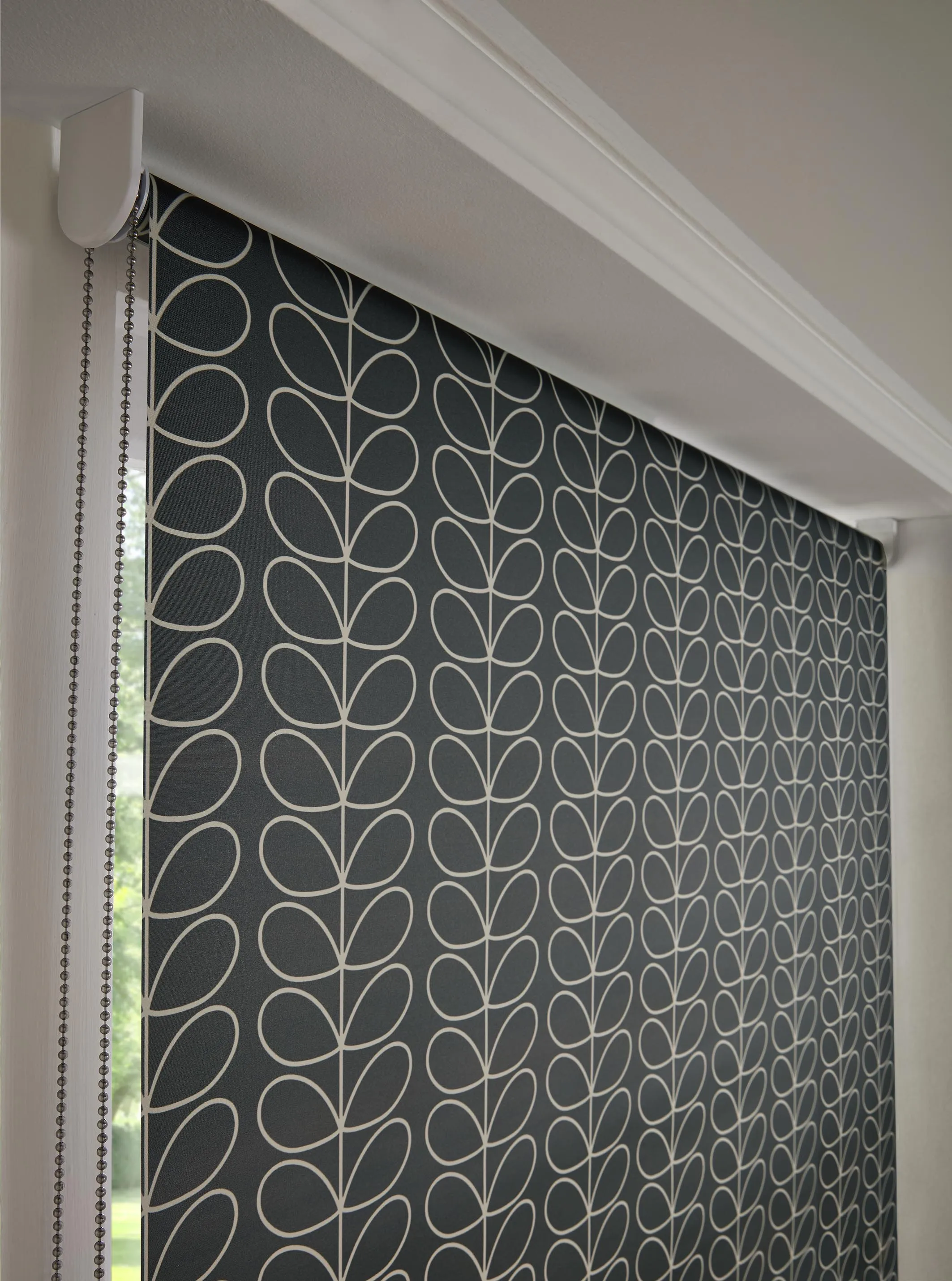 Ready Made Roller Blinds Linear Stem Cool Grey