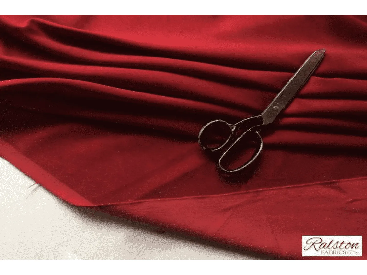 REDCURRANT - Cotton Curtain Velvet by Truly Sumptuous