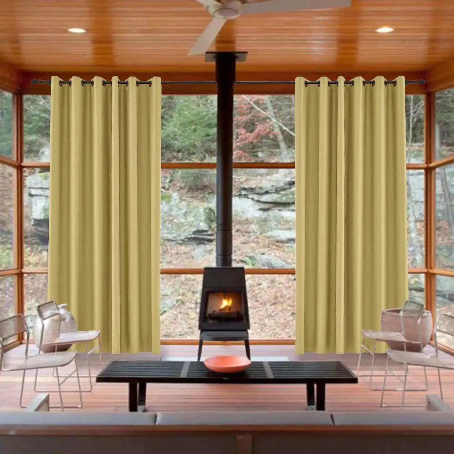 Saba Absolute Blackout Thermal Curtain with Foam Coated Grommet