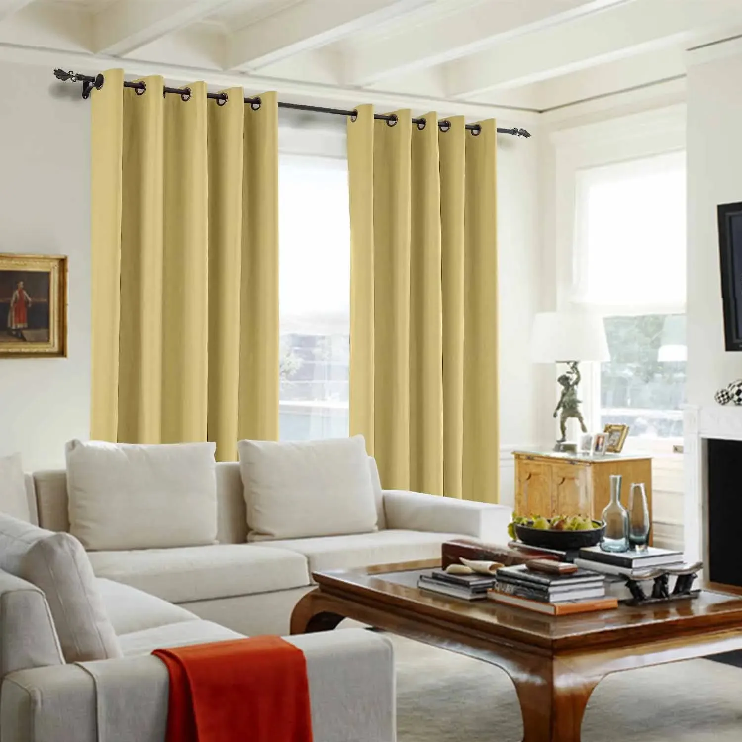 Saba Absolute Blackout Thermal Curtain with Foam Coated Grommet