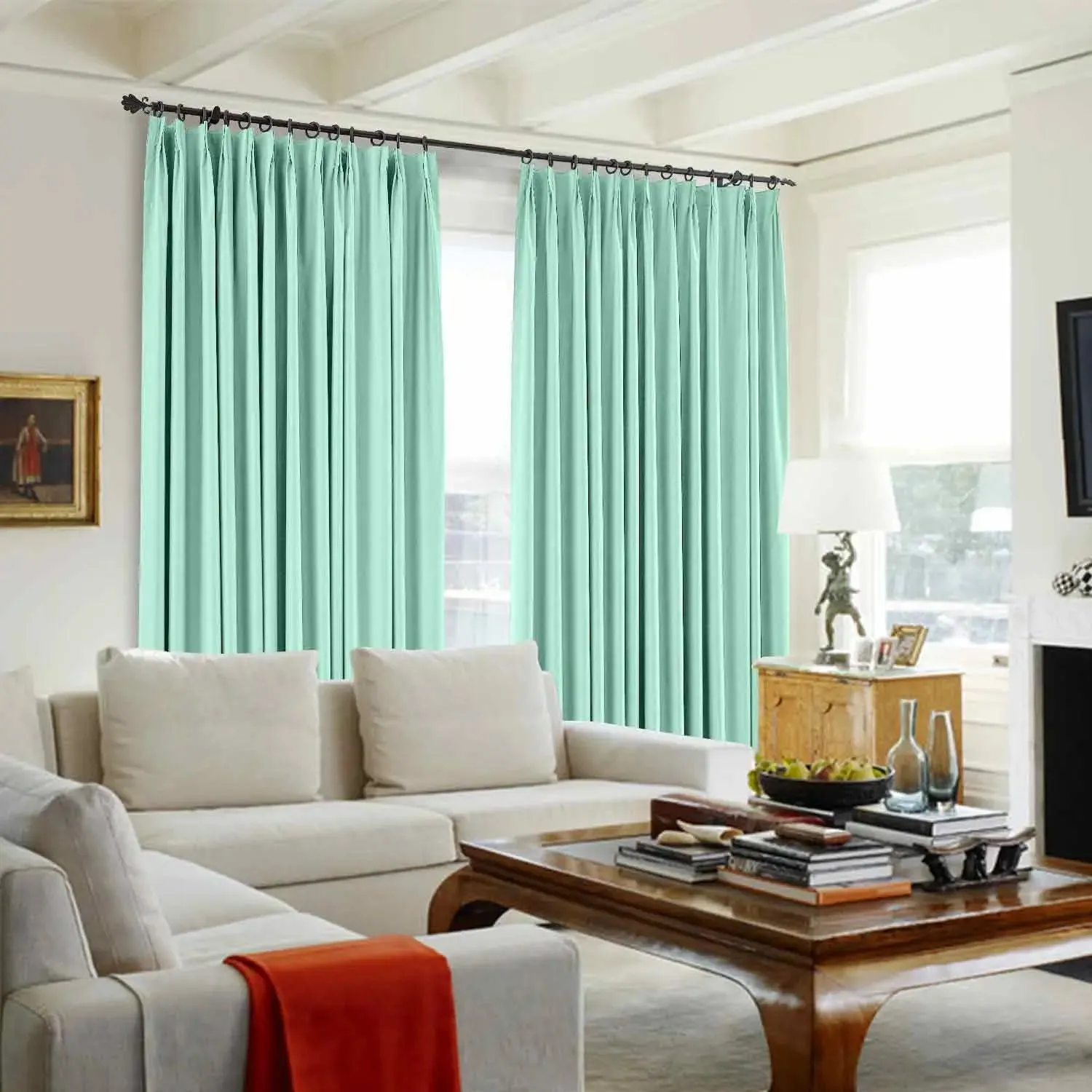 Saba Absolute Blackout Thermal Curtain with Foam Coated Pleated