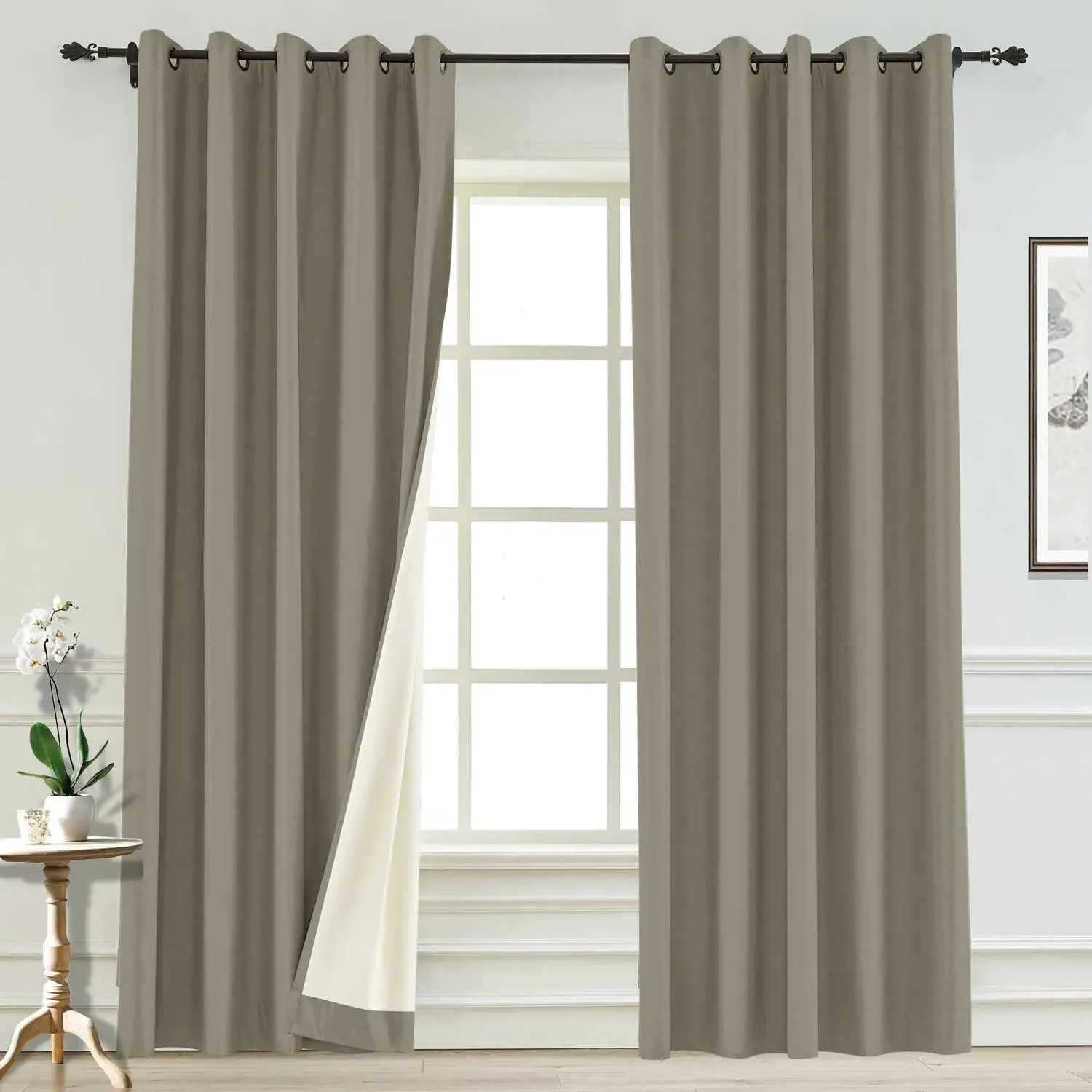 Saba Absolute Blackout Thermal Curtain with Foam Coated Pleated