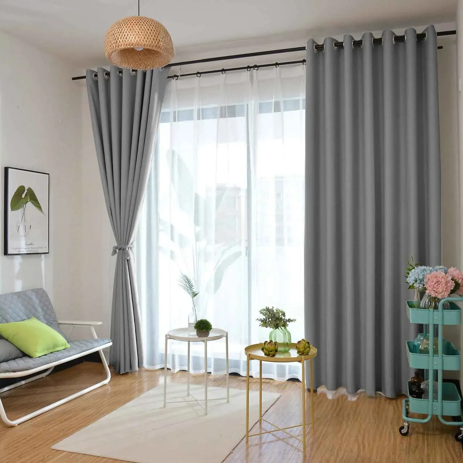 Saba Absolute Blackout Thermal Curtain with Foam Coated Pleated