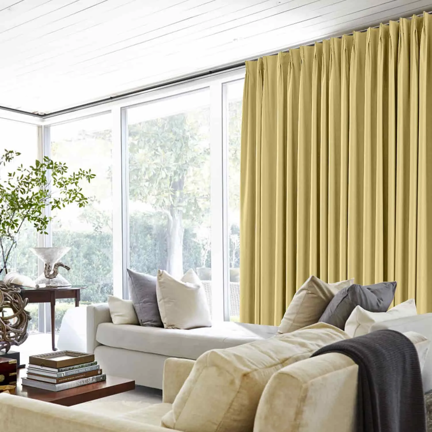 Saba Absolute Blackout Thermal Curtain with Foam Coated Pleated