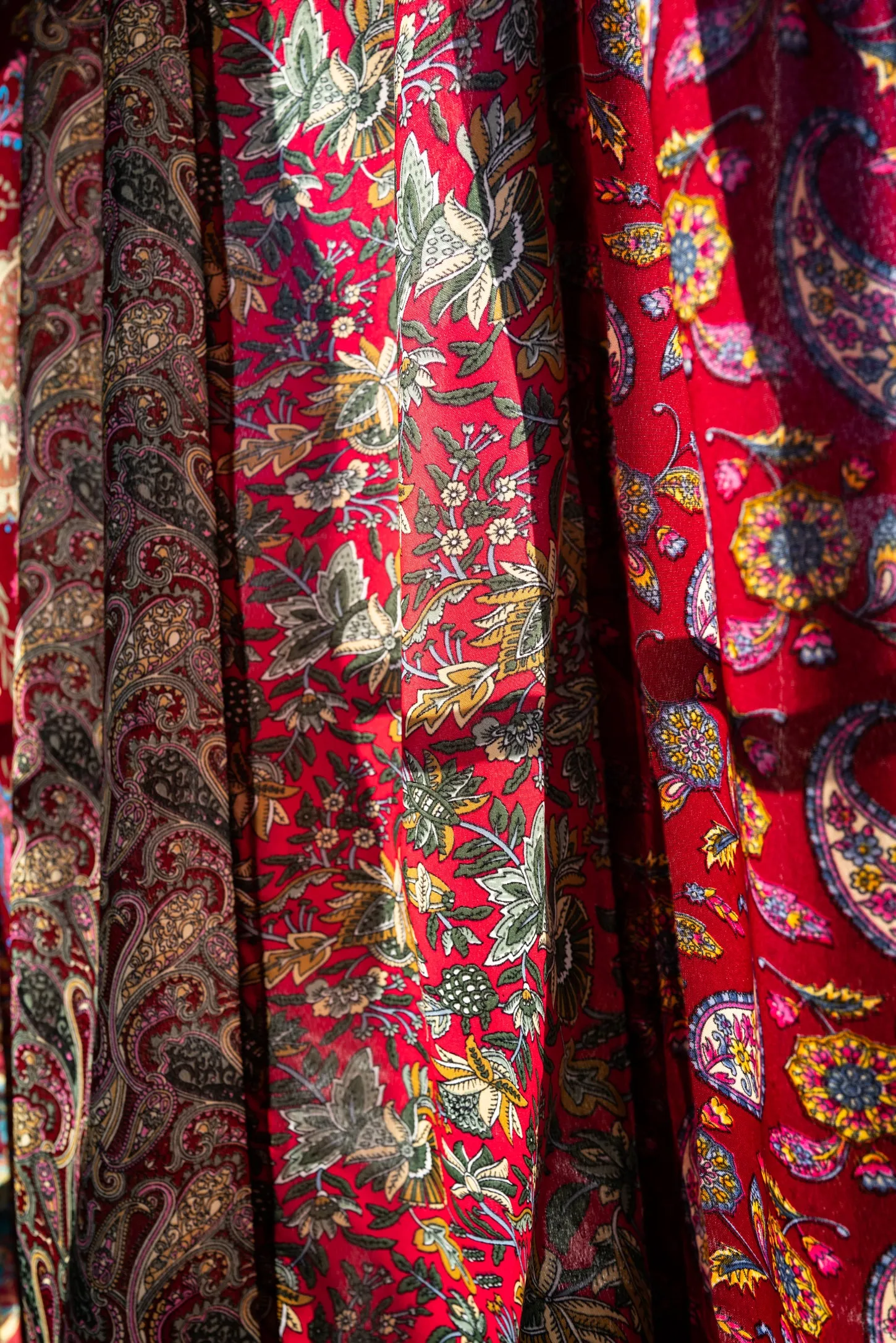 Sari Inspired Mixed Floral Curtain Panel