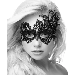 Shots - Ouch Black and White Lace Eye Mask Royal (Black)