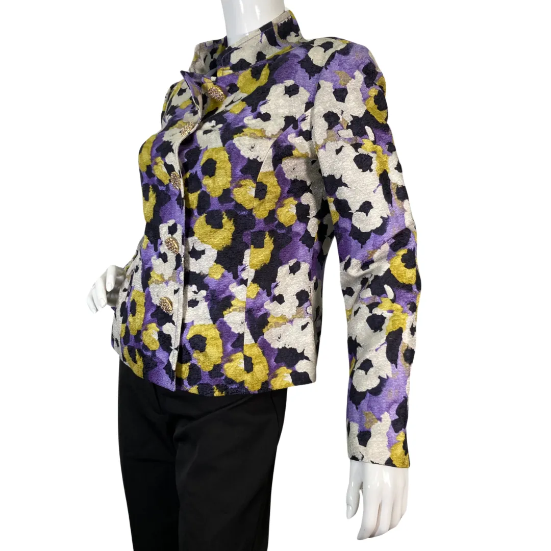 St. John Vibrant Floral-Patterned Jacket