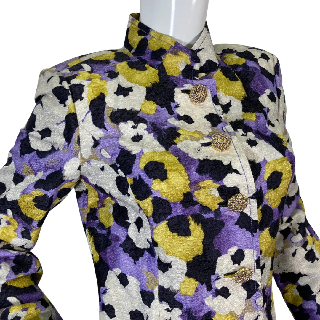 St. John Vibrant Floral-Patterned Jacket