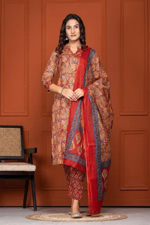 Stylish Kurti Pant Dupatta Set