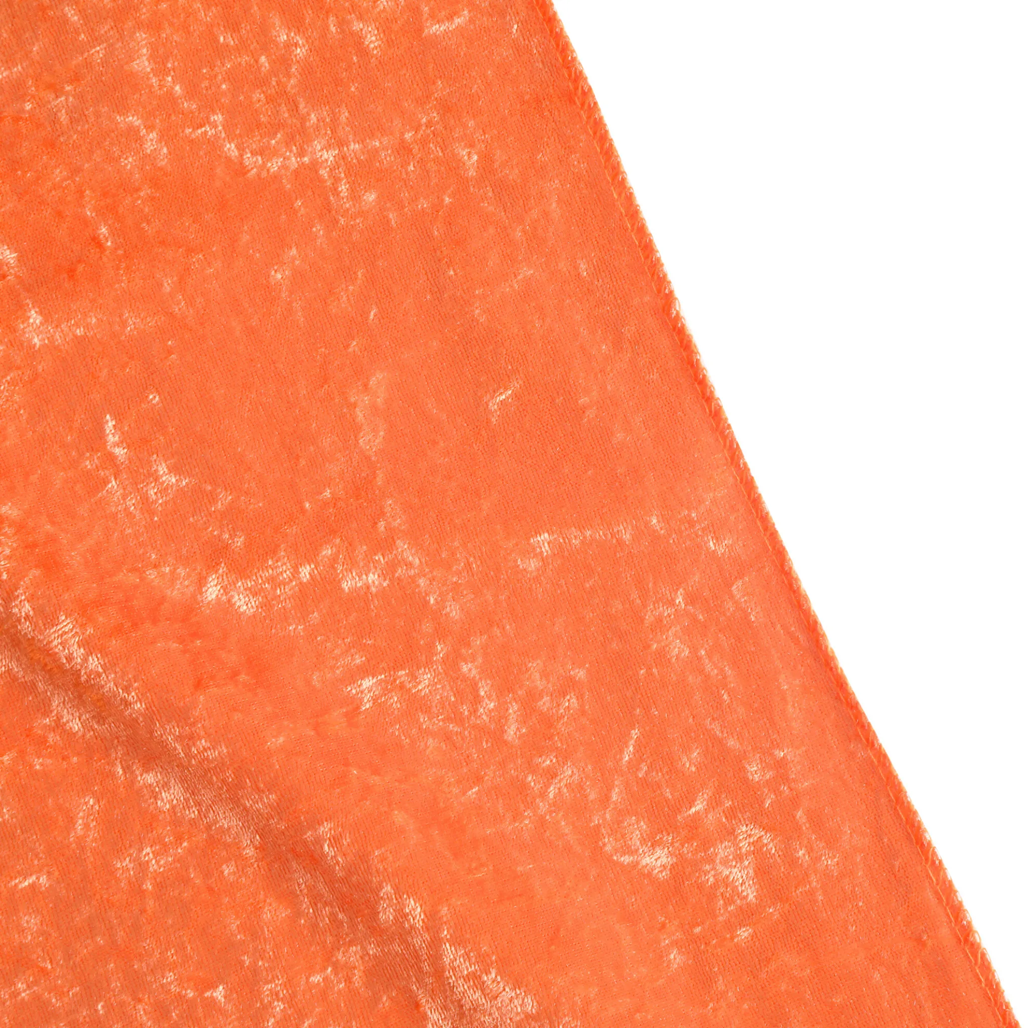 Velvet 10ft H x 52" W Drape/Backdrop Curtain Panel - Orange