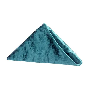 Velvet 20"x20" Linen Napkin - Dark Turquoise