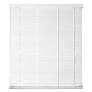 Venetian Faux Wood Blind - White