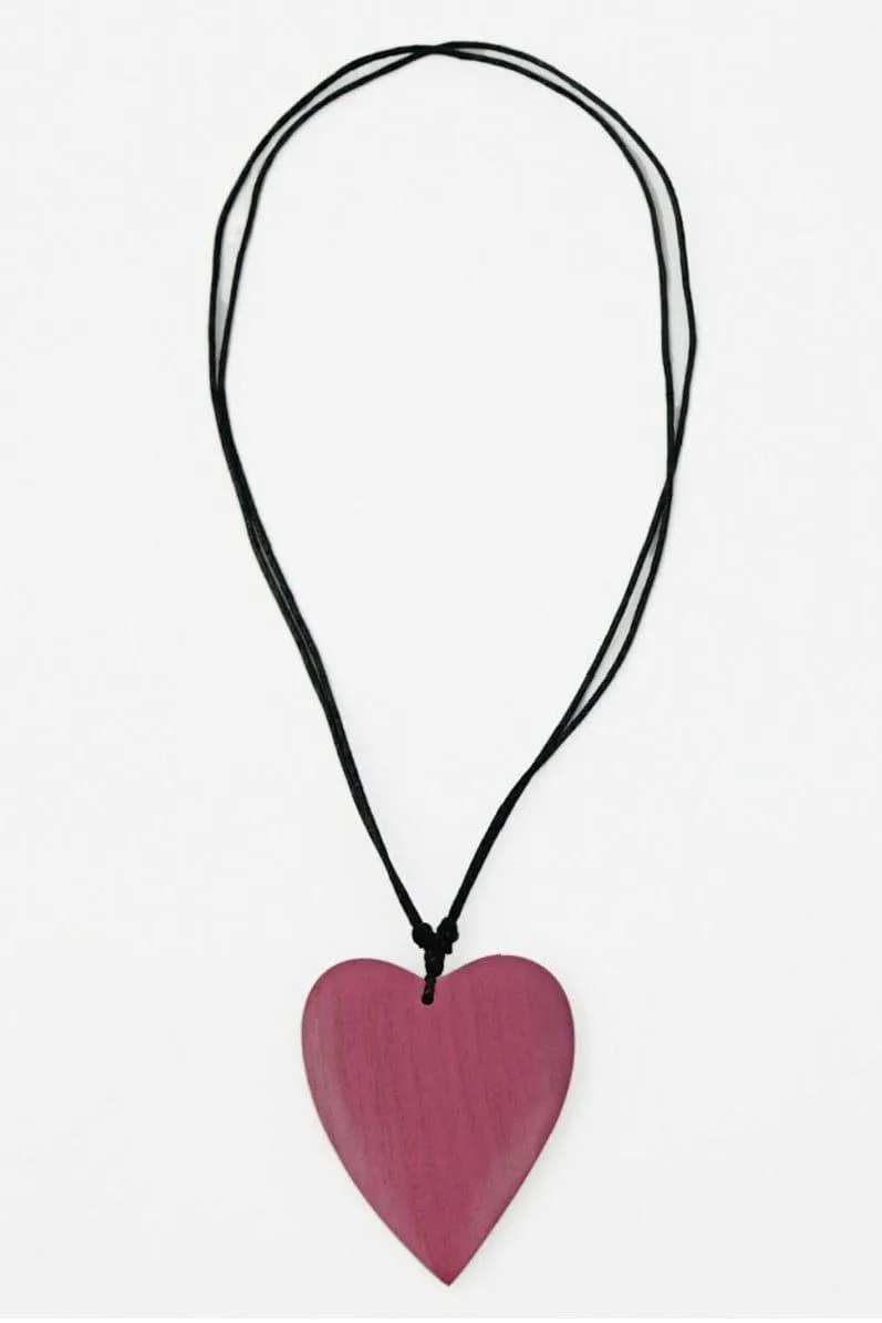 Wooden Heart Necklace